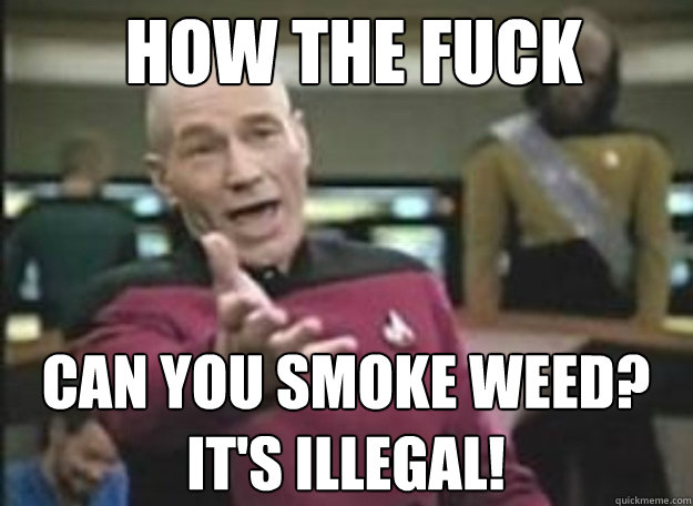 how the fuck can you smoke weed its illegal - how the fuck