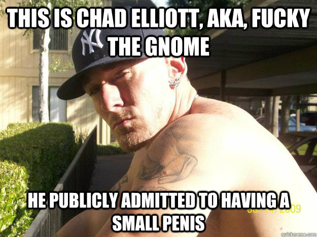 this is chad elliott aka fucky the gnome he publicly admit - Chad Elliott