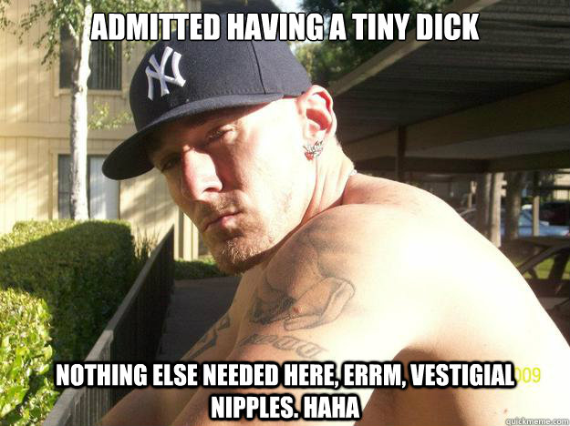 admitted having a tiny dick nothing else needed here errm - Chad Elliott