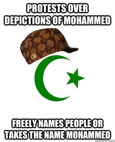 protests over depictions of mohammed freely names people or -