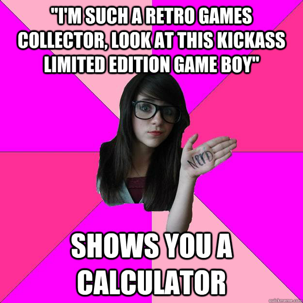 im such a retro games collector look at this kickass limi - Idiot Nerd Girl