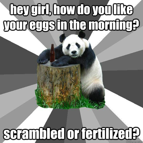 hey girl how do you like your eggs in the morning scramble - Pickup-Line Panda