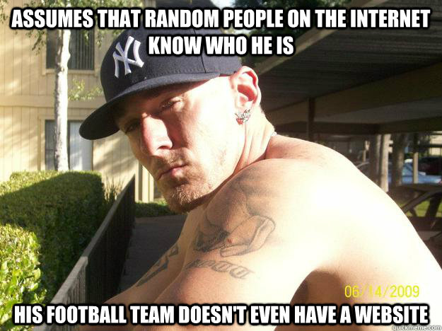 assumes that random people on the internet know who he is hi - Chad Elliott
