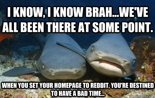 i know i know brahweve all been there at some point wh - Compassionate Shark Friend