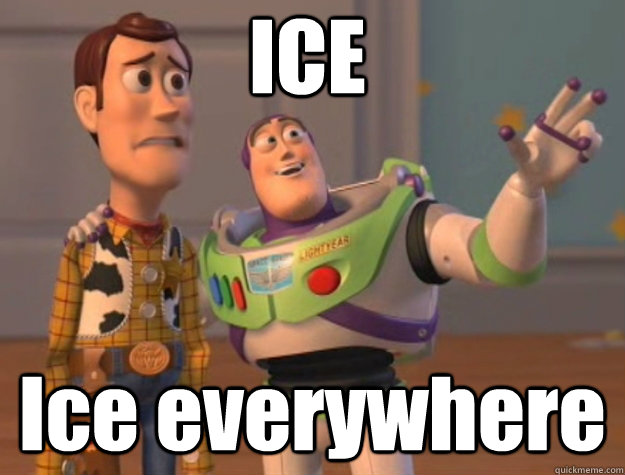 ice ice everywhere - Pinks everywhere