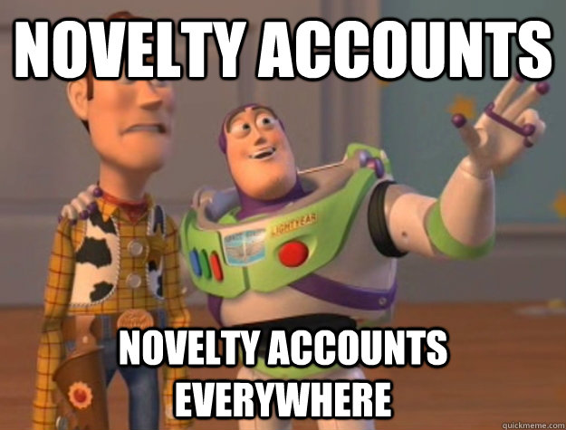 novelty accounts novelty accounts everywhere - Buzz Lightyear