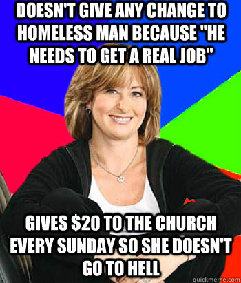 doesnt give any change to homeless man because he needs to - Sheltering Suburban Mom