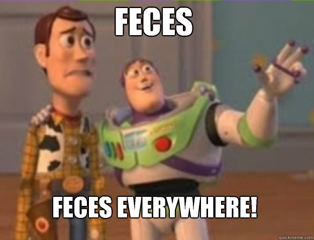 feces feces everywhere - buzz lightyear