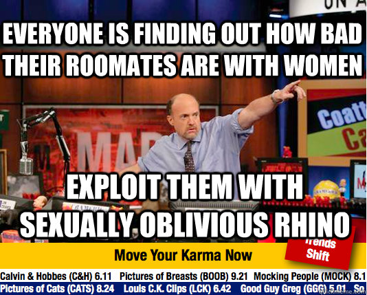 everyone is finding out how bad their roomates are with wome - Mad Karma with Jim Cramer