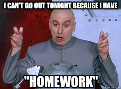 evil homework