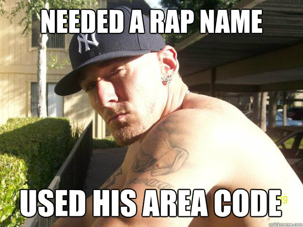 needed a rap name used his area code - Chad Elliott