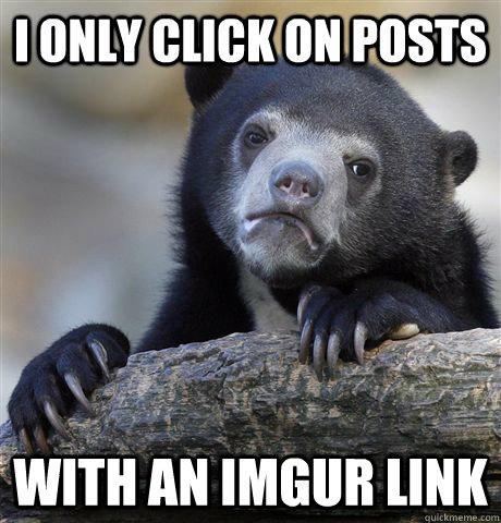 i only click on posts with an imgur link - Confession Bear