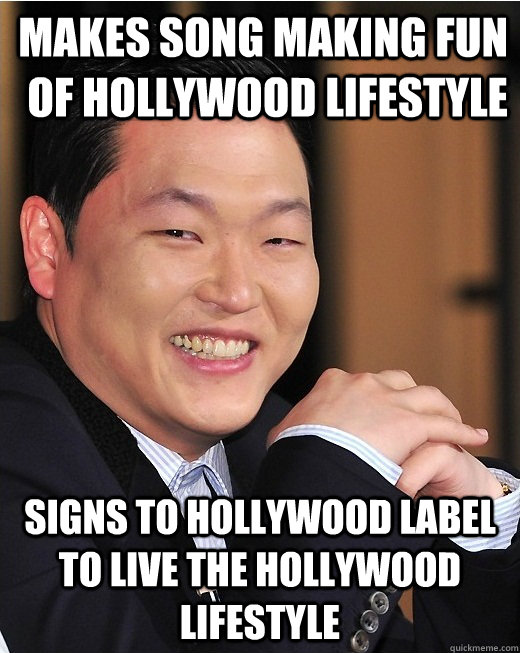 makes song making fun of hollywood lifestyle signs to hollyw -