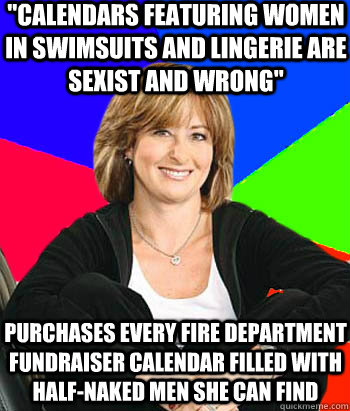 calendars featuring women in swimsuits and lingerie are sex - Sheltering Suburban Mom