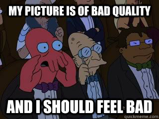 my picture is of bad quality and i should feel bad - Bad Zoidberg