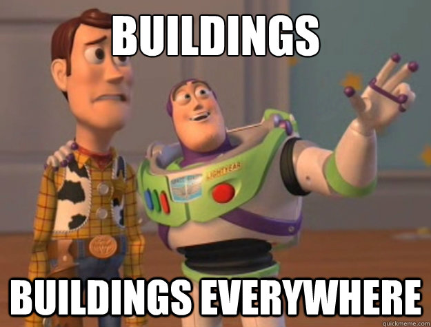 buildings buildings everywhere - Buzz Lightyear