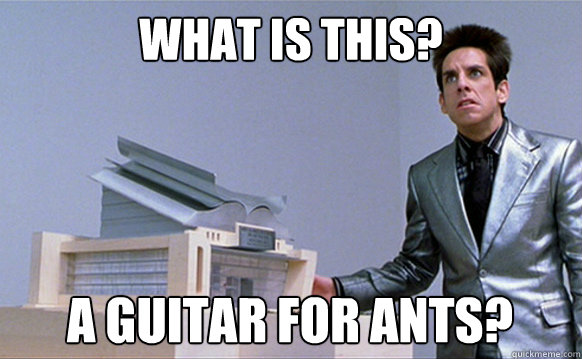 what is this a guitar for ants - A center for ants
