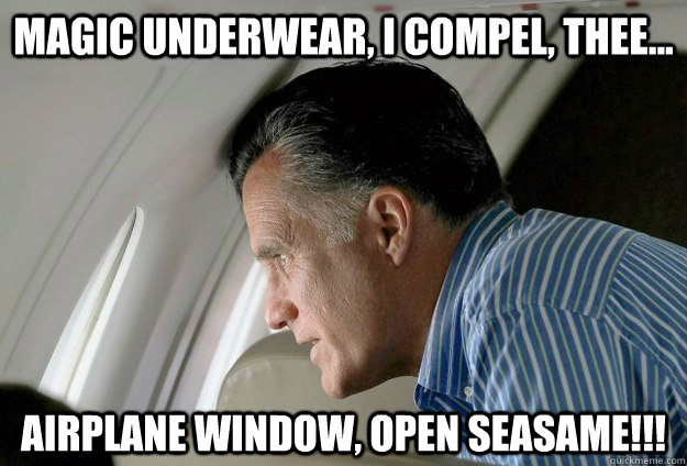 magic underwear i compel thee airplane window open sea - Romney Pressure