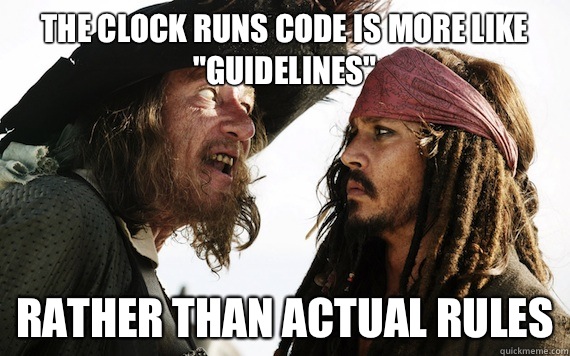 The Code is more like guidelines rather than actual rules - Barbossa meme