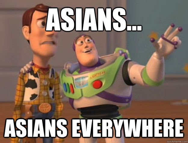asians asians everywhere - Buzz Lightyear