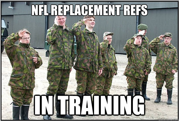nfl replacement refs in training -