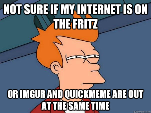not sure if my internet is on the fritz or imgur and quickme - Futurama Fry