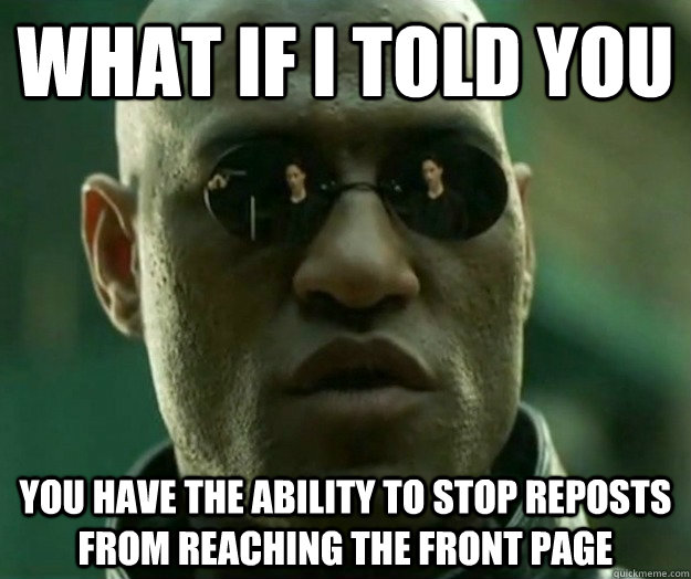 what if i told you you have the ability to stop reposts from - Hi- Res Matrix Morpheus