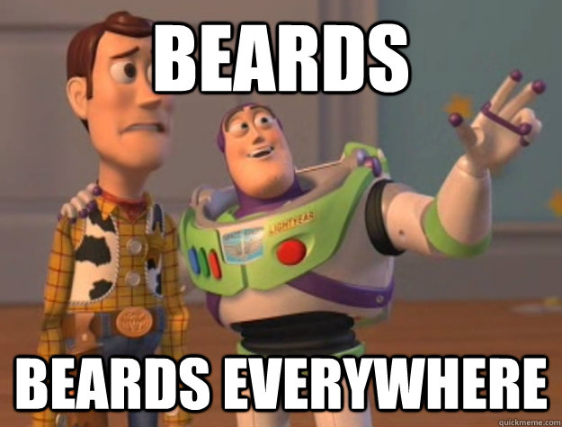 beards beards everywhere - Buzz Lightyear