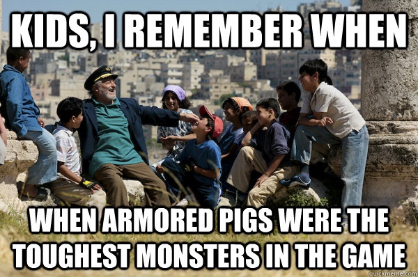 kids i remember when when armored pigs were the toughest mo - Old man from the 90s
