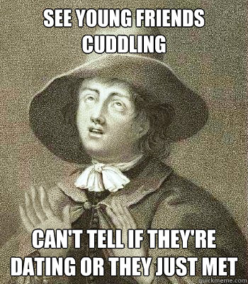 see young friends cuddling cant tell if theyre dating or t - Quaker Problems