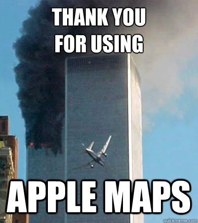 thank you for using apple maps -