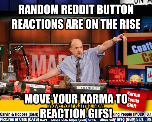random reddit button reactions are on the rise move your kar - Mad Karma with Jim Cramer