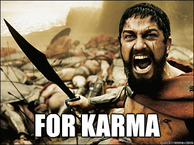 for karma -