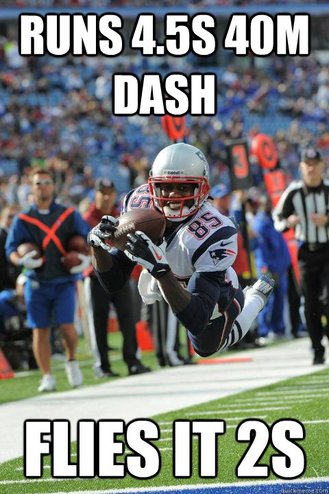 runs 45s 40m dash flies it 2s -