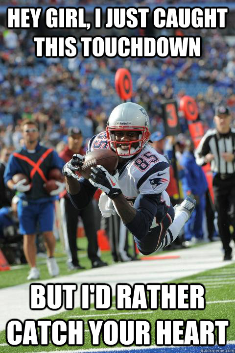hey girl i just caught this touchdown but id rather catch - photogenic Brandon Lloyd
