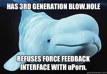 HAS 3RD GENERATION BLOWHOLE REFUSES FORCE FEEDBACK INTERFACE - Misbehavin Pocket Whale