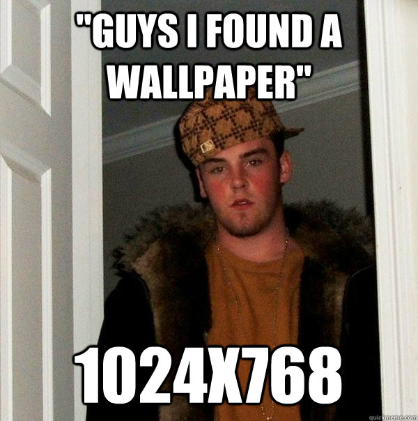 guys i found a wallpaper 1024x768 - Scumbag Steve