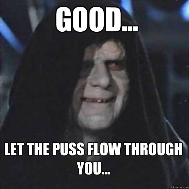good let the puss flow through you - Sith