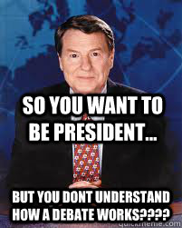 so you want to be president but you dont understand how a - Jim Lehrer News