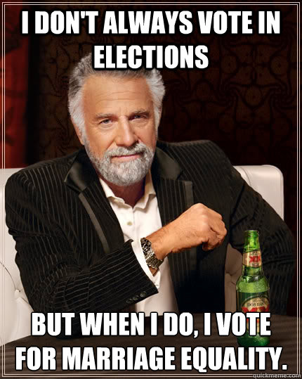 i dont always vote in elections but when i do i vote for m - The Most Interesting Man In The World