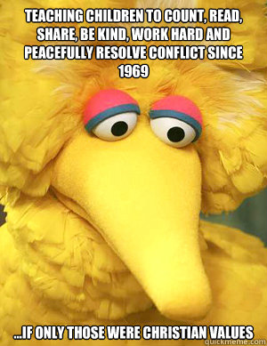 teaching children to count read share be kind work hard - Big Bird