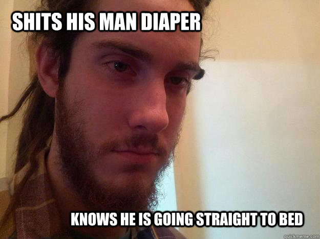 shits his man diaper knows he is going straight to bed - Mikey blaze