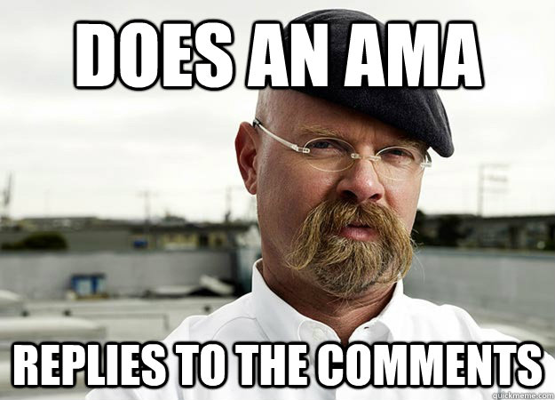 does an ama replies to the comments -
