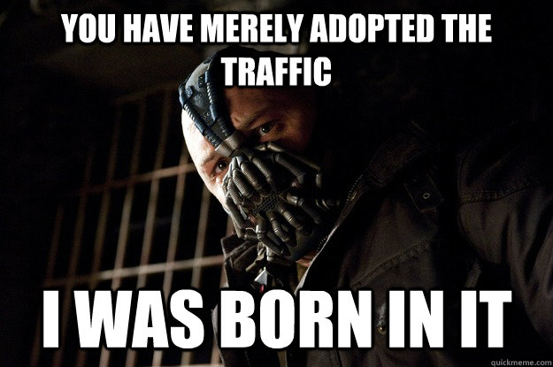 you have merely adopted the traffic i was born in it - Angry Bane