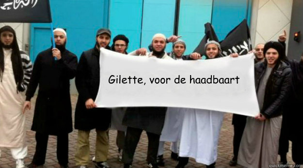 gilette voor de haadbaart - Sharia4captioncontests