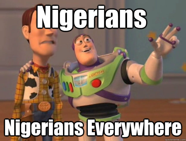 nigerians nigerians everywhere - Pinks everywhere
