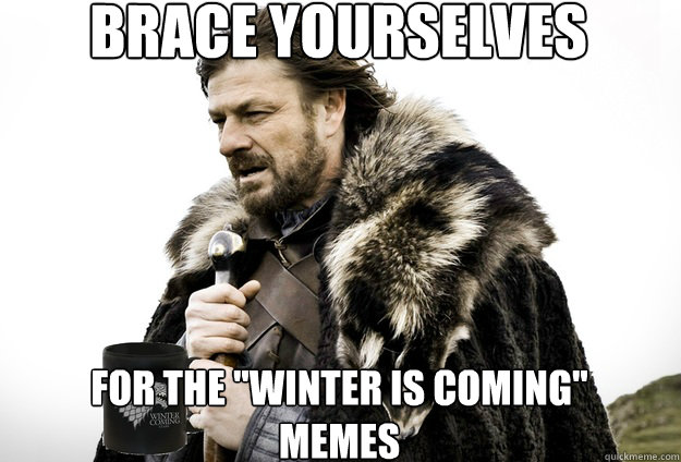 brace yourselves for the winter is coming memes - Tea break Ned Stark