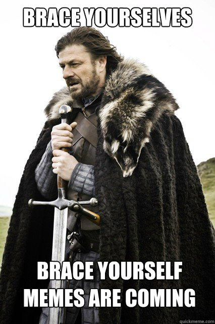 brace yourselves brace yourself memes are coming - brace yourself