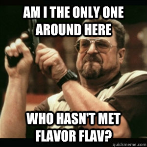 am i the only one around here who hasnt met flavor flav - Am I The Only One Round Here