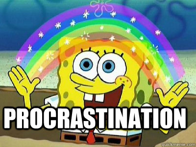 procrastination - Imagination SpongeBob